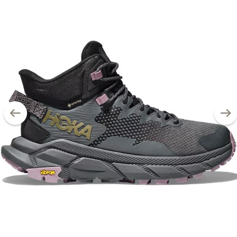 Hoka One One Trail Code GTX Hiking Boots in Black / Castlerock - women’s